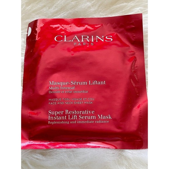 Clarins Super Restorative Instant Lift Serum Mask ~ 1 Sheet ~ 1 fl oz NEW - Picture 1 of 5